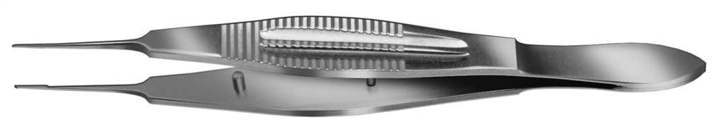 O'gawa Castroviejo Tying Forceps, Straight Shafts W/ 6.0 Mm Tying Platform, Wide Serrated Handle, 4.3" (10.8 Cm)